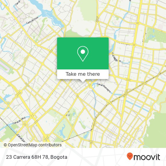 Mapa de 23 Carrera 68H 78