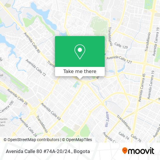 Mapa de Avenida Calle 80 #74A-20/24.