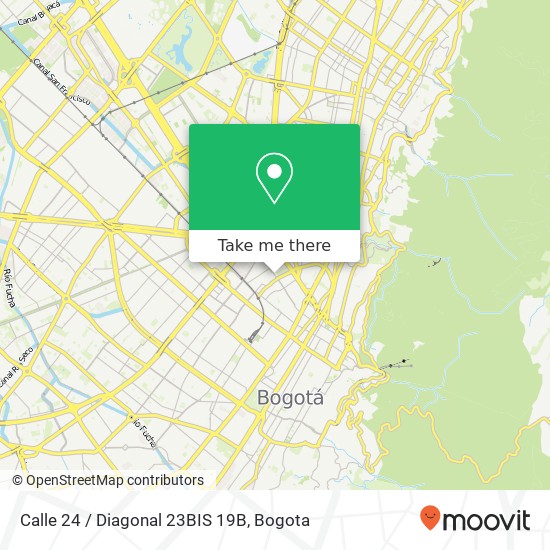Mapa de Calle 24 / Diagonal 23BIS 19B