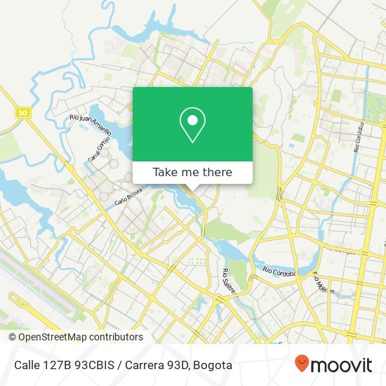 Calle 127B 93CBIS / Carrera 93D map