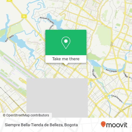 Mapa de Siempre Bella-Tienda de Belleza