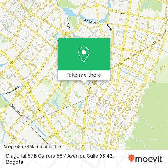 Diagonal 67B Carrera 55 / Avenida Calle 68 42 map