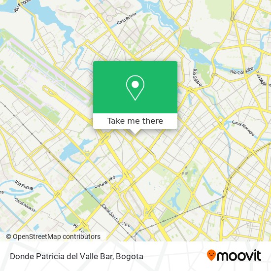 Donde Patricia del Valle Bar map