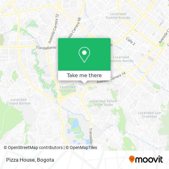 Mapa de Pizza House