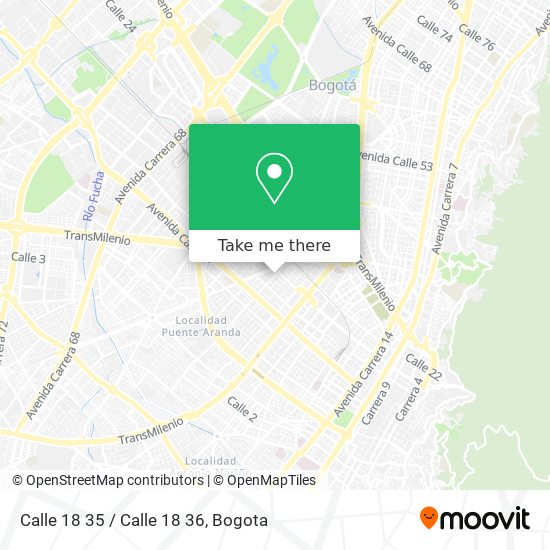 Calle 18 35 / Calle 18 36 map