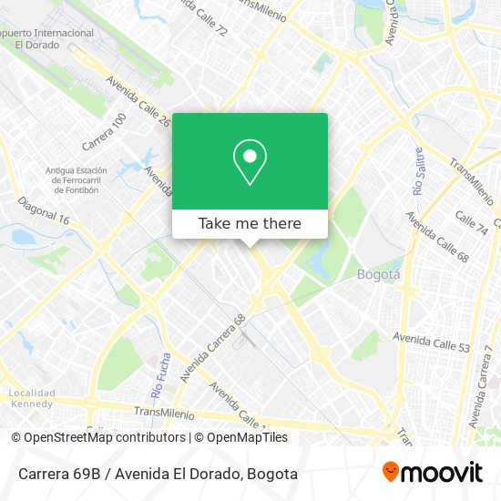 Carrera 69B / Avenida El Dorado map