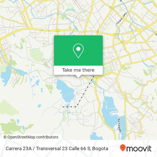 Mapa de Carrera 23A / Transversal 23 Calle 66 S