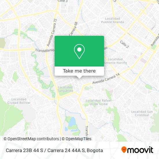 Carrera 23B 44 S / Carrera 24 44A S map
