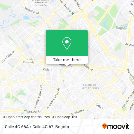 Mapa de Calle 4G 66A / Calle 4G 67