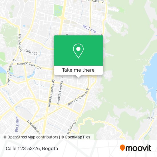 Calle 123 53-26 map