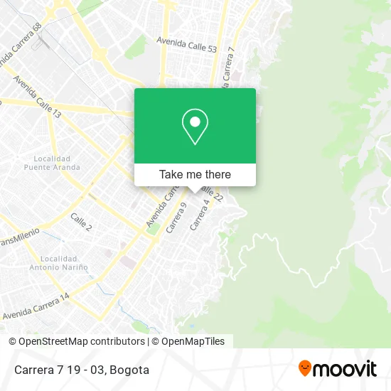 Carrera 7 19 - 03 map