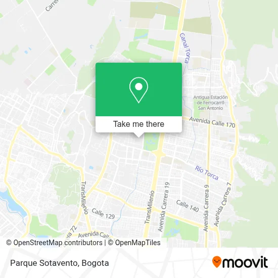 Parque Sotavento map