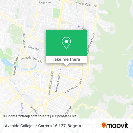 Mapa de Avenida Callejas / Carrera 16 127