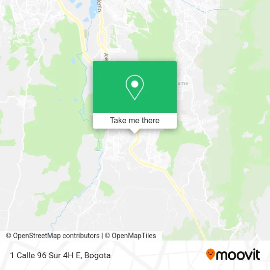 1 Calle 96 Sur 4H E map