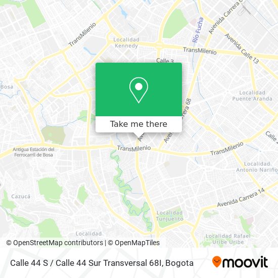 Mapa de Calle 44 S / Calle 44 Sur Transversal 68I