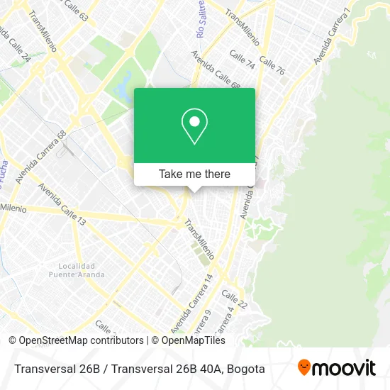 Mapa de Transversal 26B / Transversal 26B 40A