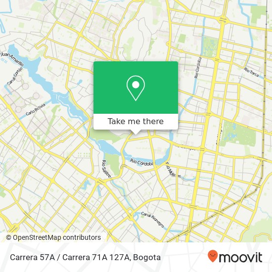 Carrera 57A / Carrera 71A 127A map