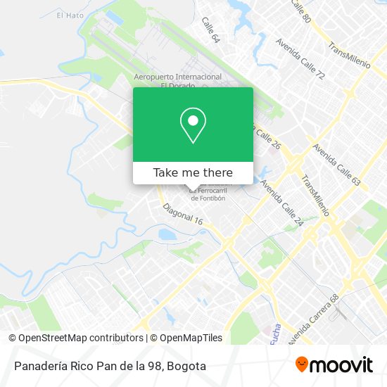 Panadería Rico Pan de la 98 map
