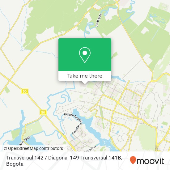 Transversal 142 / Diagonal 149 Transversal 141B map