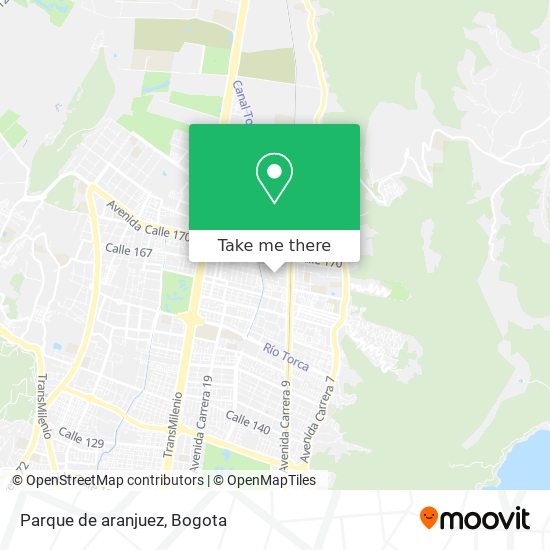 Parque de aranjuez map
