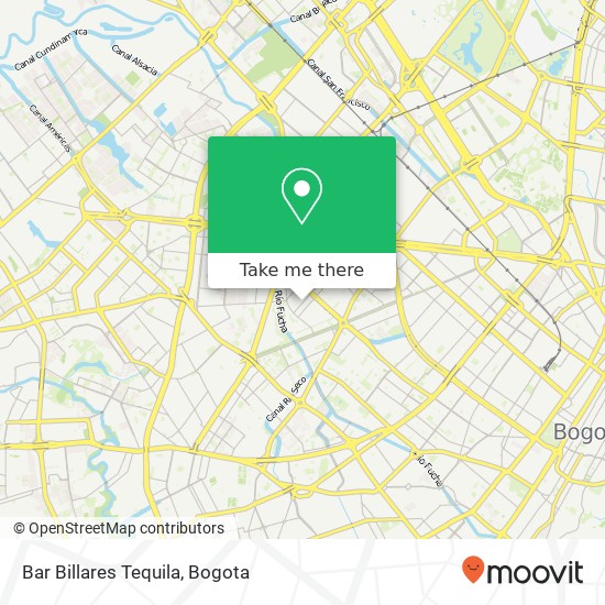 Bar Billares Tequila map