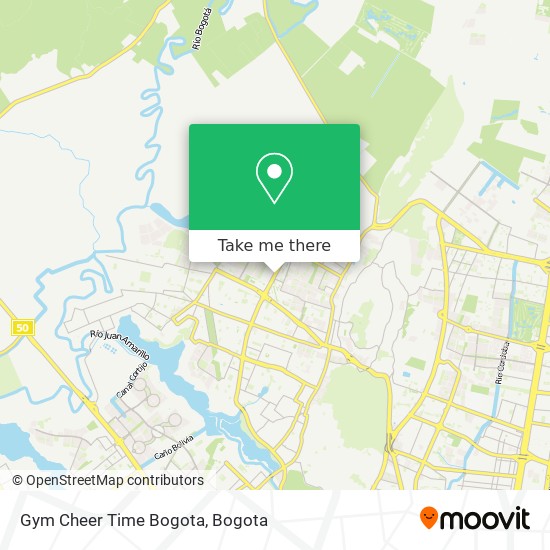 Gym Cheer Time Bogota map