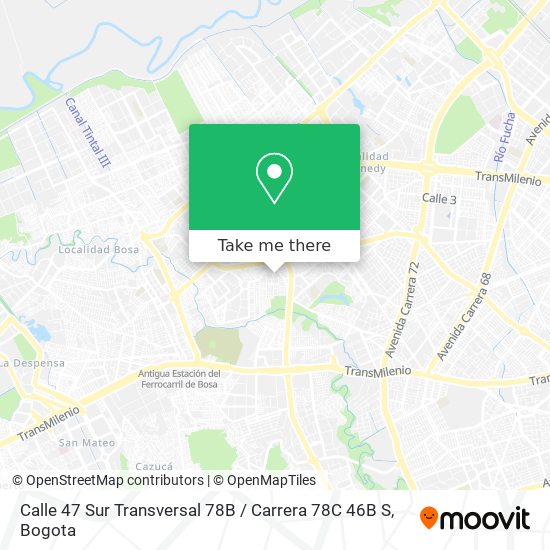 Calle 47 Sur Transversal 78B / Carrera 78C 46B S map