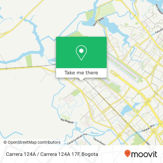 Mapa de Carrera 124A / Carrera 124A 17F