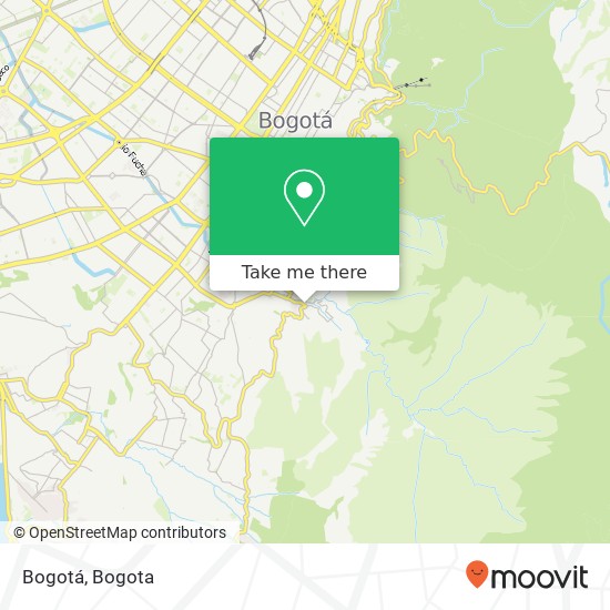 Bogotá map