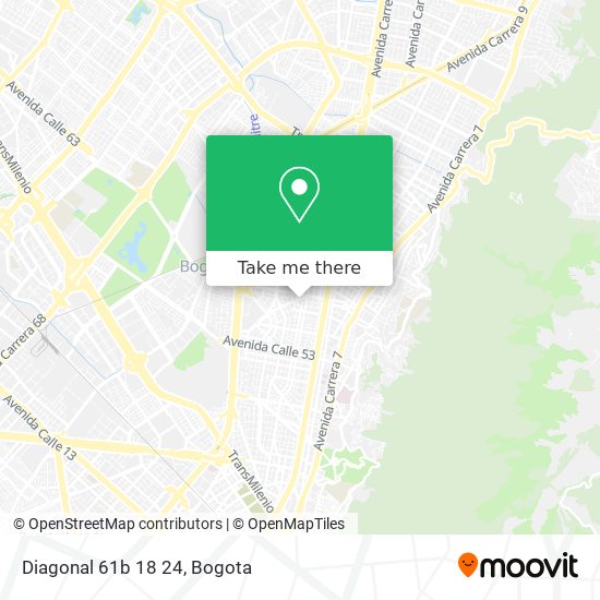 Mapa de Diagonal 61b 18 24