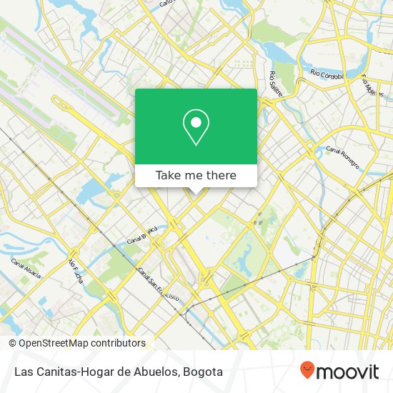 Las Canitas-Hogar de Abuelos map