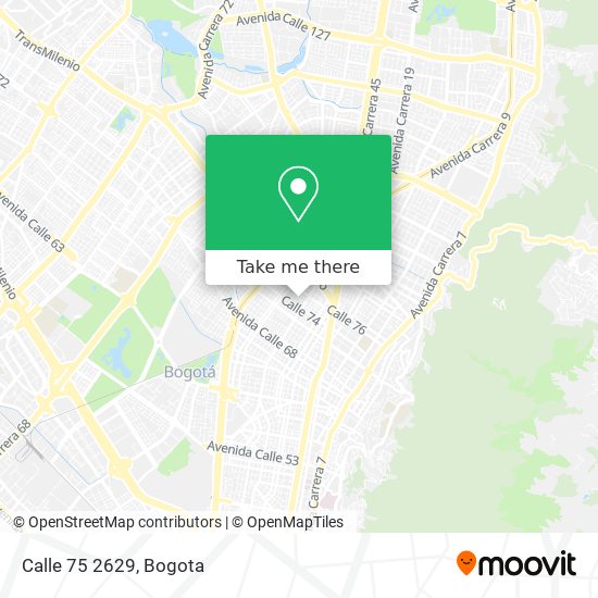 Calle 75 2629 map