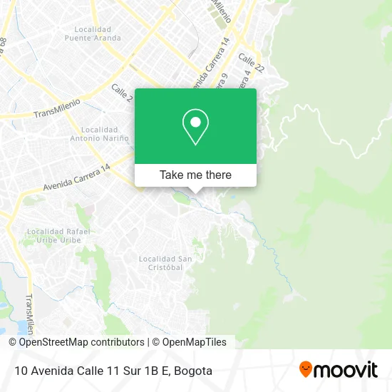 10 Avenida Calle 11 Sur 1B E map