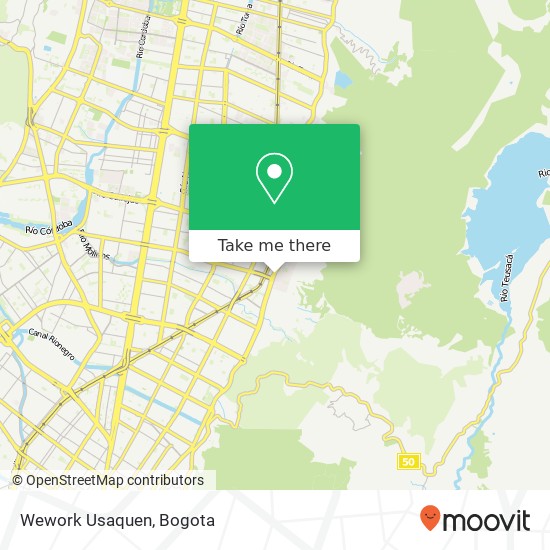 Wework Usaquen map