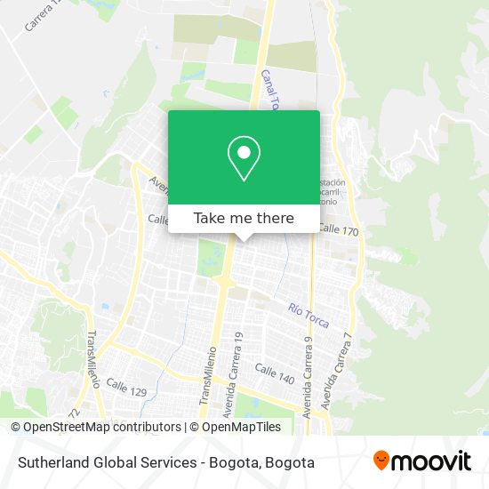 Sutherland Global Services - Bogota map