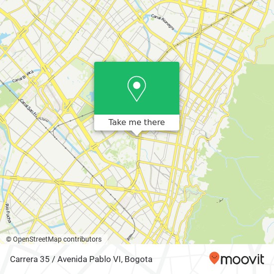 Mapa de Carrera 35 / Avenida Pablo VI
