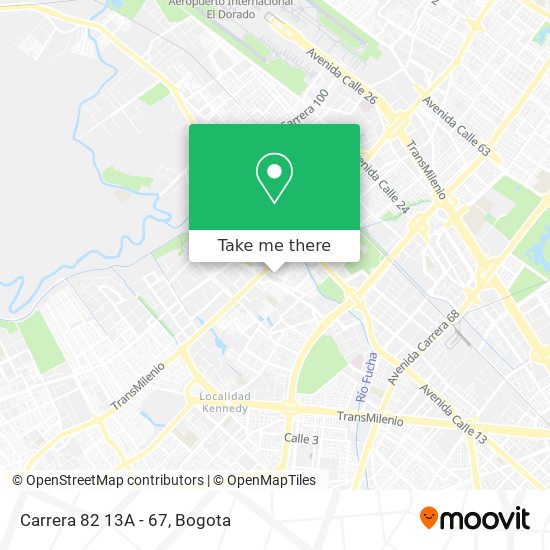 Mapa de Carrera 82 13A - 67