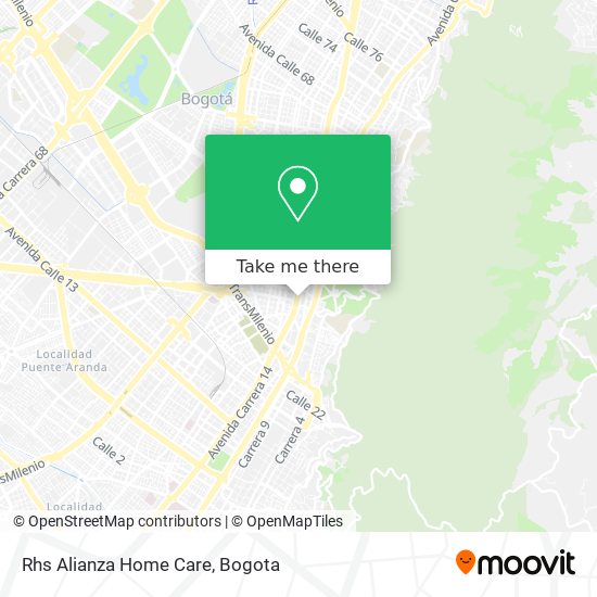 Rhs Alianza Home Care map