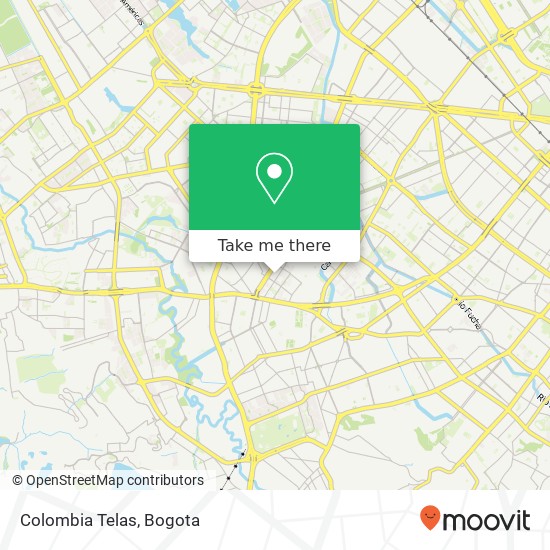 Colombia Telas map