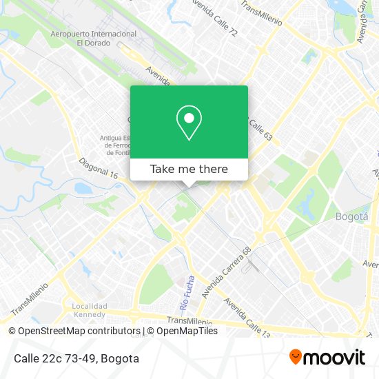 Mapa de Calle 22c 73-49