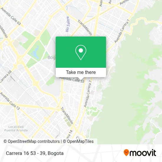 Carrera 16 53 - 39 map