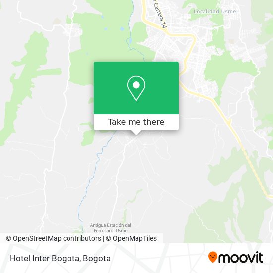 Hotel Inter Bogota map