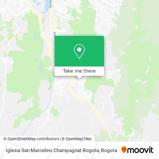 Iglesia San Marcelino Champagnat Bogota map