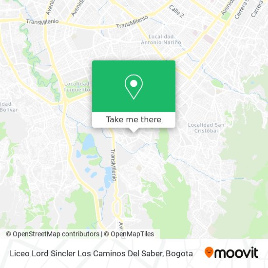 Liceo Lord Sincler Los Caminos Del Saber map