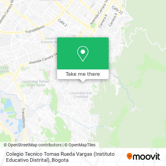 Colegio Tecnico Tomas Rueda Vargas (Instituto Educativo Distrital) map