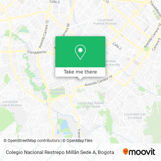 Mapa de Colegio Nacional Restrepo Millãn Sede A