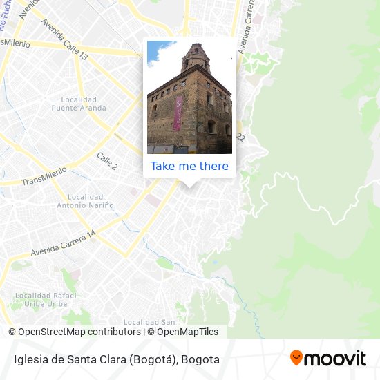 Iglesia de Santa Clara (Bogotá) map