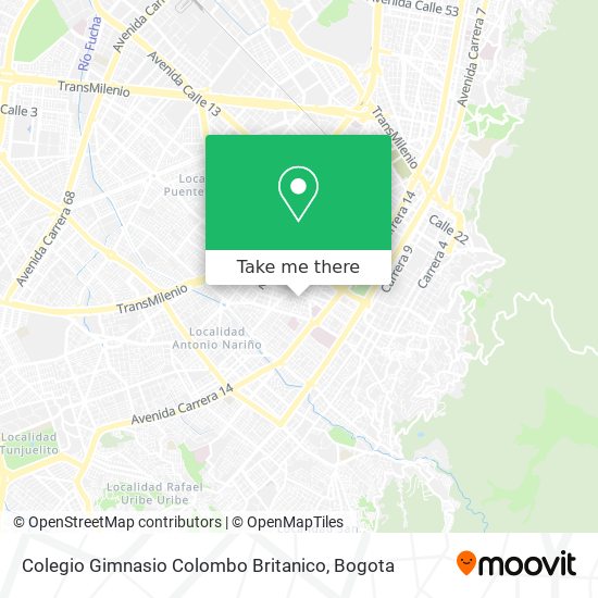 Colegio Gimnasio Colombo Britanico map