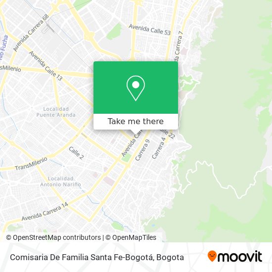 Comisaria De Familia Santa Fe-Bogotá map