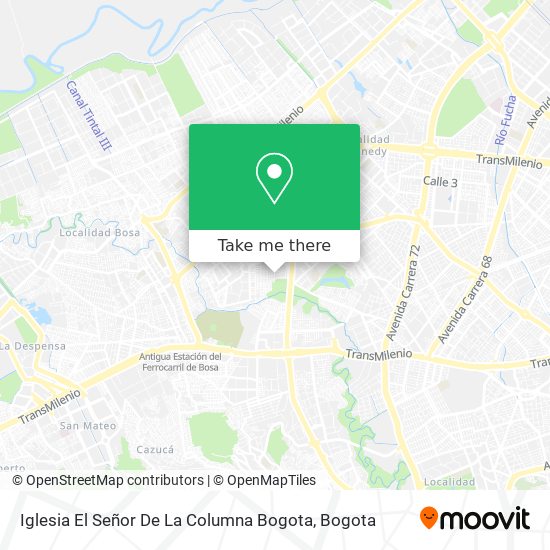 Mapa de Iglesia El Señor De La Columna Bogota